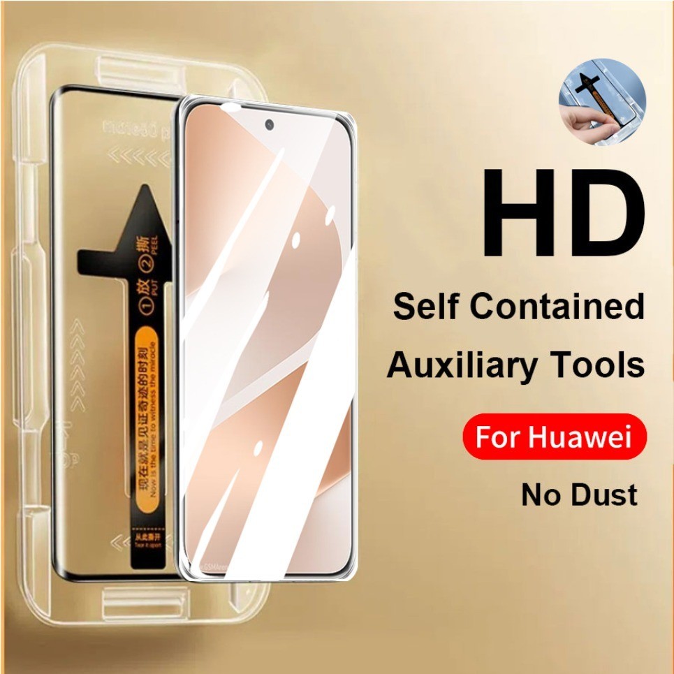 Full Coverage HD Clearโค้งกระจกนิรภัยป้องกันหน้าจอสําหรับHuawei Pura 80 70 Ultra Matte 20 P30 P40 P50 Pro P60 Nova 14 13 12 11 10 9 8 โปร่งใสAnti-Scratchติดตั้งง่าย
