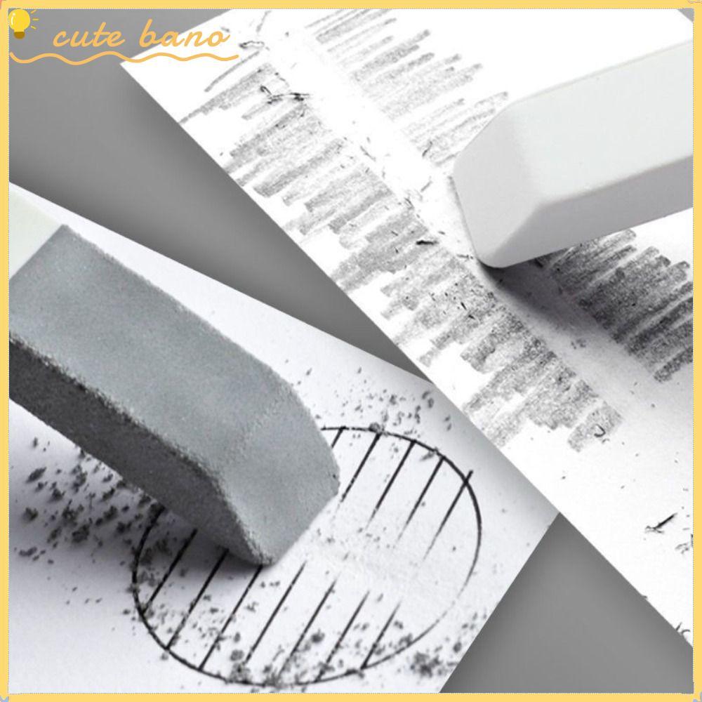 BANO 1PCS Frosted Eraser, Matte Dual-use Sand Eraser, Multi-functional Traceless นักเรียนของขวัญปากก