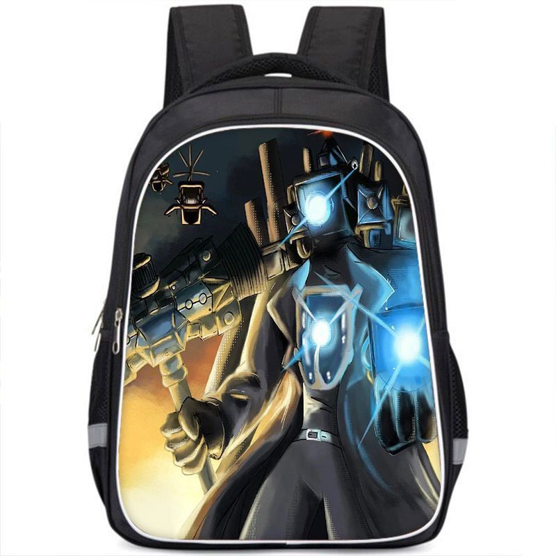 กระเป๋าเป้สะพายหลังนักเรียน ดีไซน์จากเกม merchandise Toiletroom โมเดล Titan TVman 00331