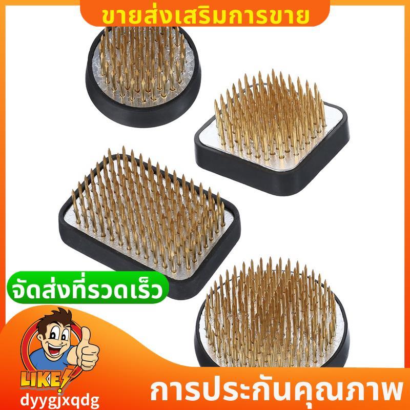 4 ชิ้นญี่ปุ่น Kenzan ชุดสําหรับการจัดดอกไม้,2.4in รอบ,1.6in Square,2.1in X 1.4in สี่เหลี่ยมผืนผ้าและ