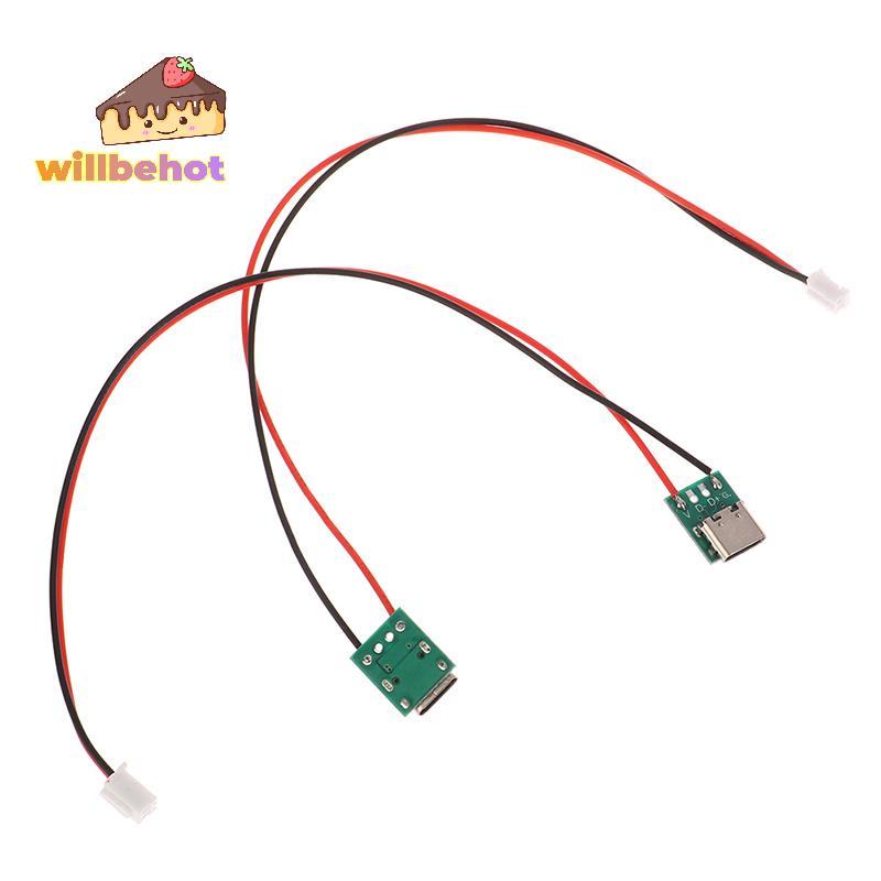 [Willbehot-t] Type-c PCB พร้อมอะแดปเตอร์แปลง Cabel Micro USB เป็น DIP หญิงเชื่อมต่อ Breakout BOARD สายชาร์จ Soet [ใหม่]