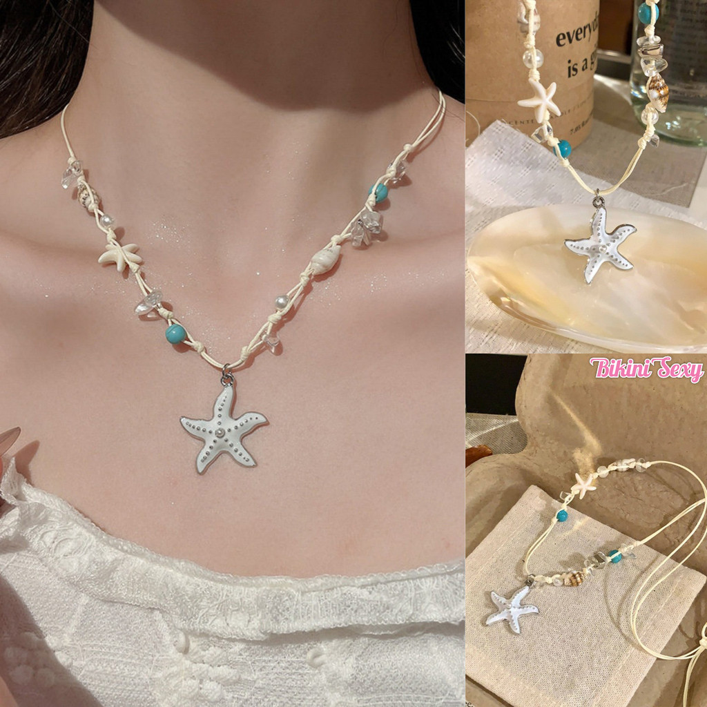 ⭐⭐สร้อยคอผู้หญิง สร้อยคอปลาดาว สร้อยคอผู้หญิง y2k หลากหลายสไตล์ ins ย้อนยุค สไตล์เกาหลี