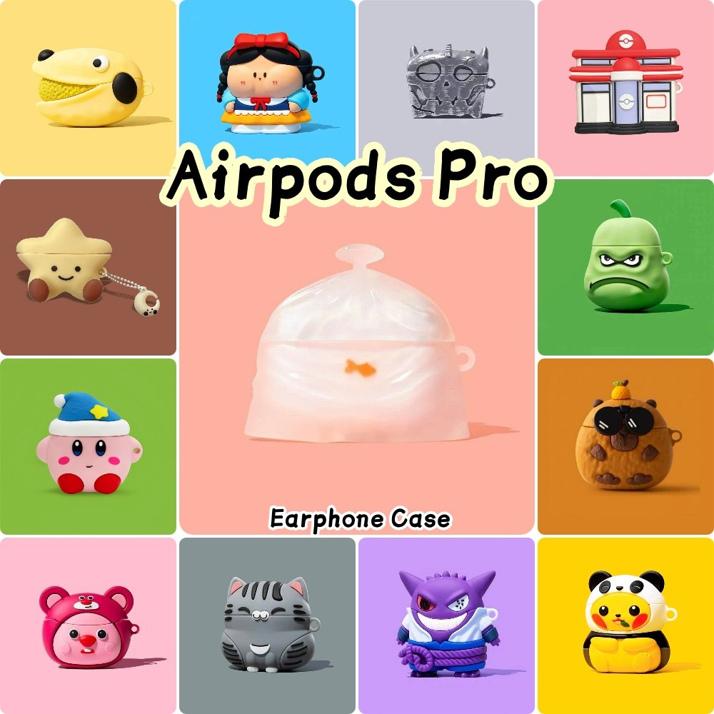 Trend FrontFor Airpods Pro Case Casing Soft Silicone Trend ideas Cartoon Headphone Case Cover NO.7