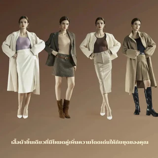 『Brelira』บางพิเศษ Heattech ลองจอนกันหนาว ผู้หญิง ฤดูใบไม้ร่วงและฤดูหนาว บางเฉียบเสื้อลองจอนบาง แขนยาวไร้ตะเข็บ ฮีทเทค เสื้อ+กางเกง ชุดชั้นในท