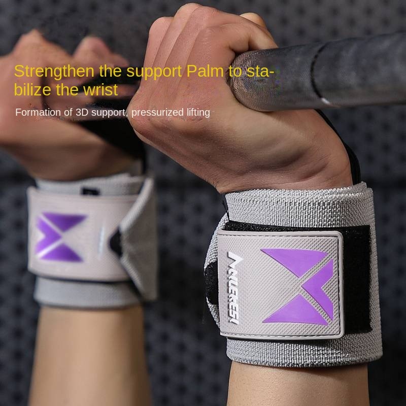 Fitness Wrist Booster Stripe Male Push-up Bandage Compression Wristband Sports Anti-Sprain Wrist Gua