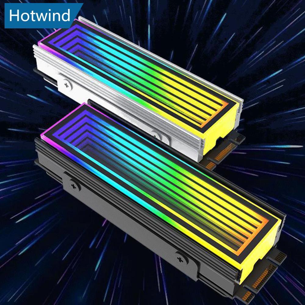 HW ARGB AURA Plug Sync คอมพิวเตอร์ SSD M2 หม้อน้ําอลูมิเนียม PC RGB M.2 Nvme Cooler ฮีทซิงค์ Solid S