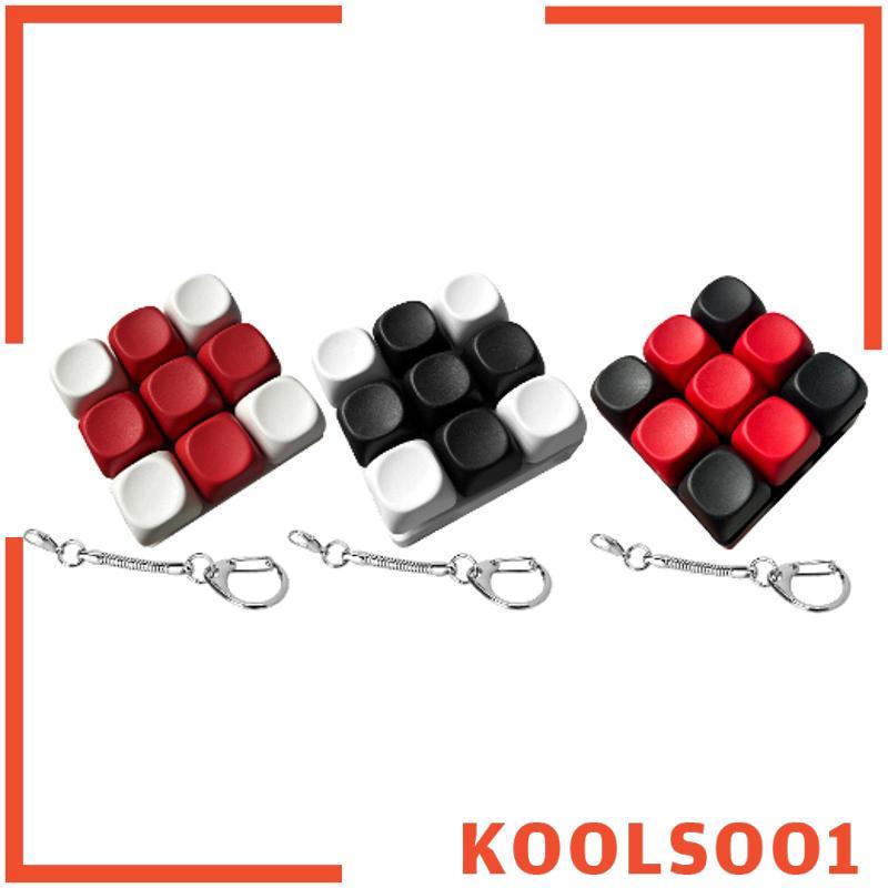 [Koolsoo1] Sensory Toy Pass The Time Finger Keyboard Toy Keyboard Fidget พวงกุญแจคีย์บอร์ด Clicker ส
