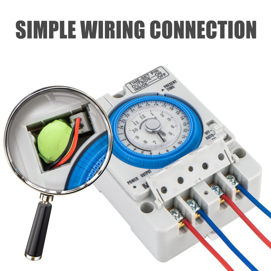 Timer Switch รุ่น TB388 ตัวตั้งเวลา ใช้กำลังไฟ12V/24V/220V DC/AC ไทม์เมอร์ ทามเมอร์ นาฬิกาตั้งเวลา 24 ชม - รูปที่ 7