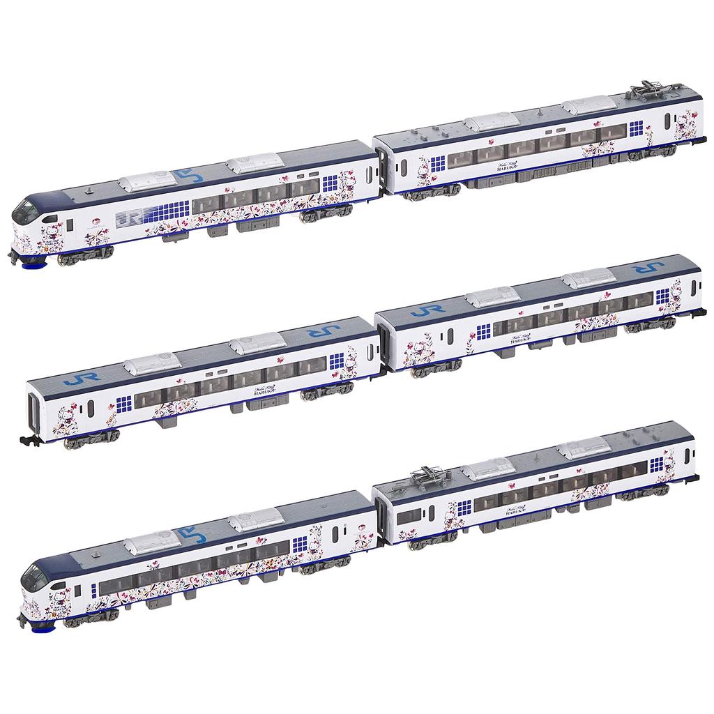 TOMIX N Scale 281 Series Hello Kitty Haruka & Butterfly Set 6 Cars 98674 Model Train Electric Train