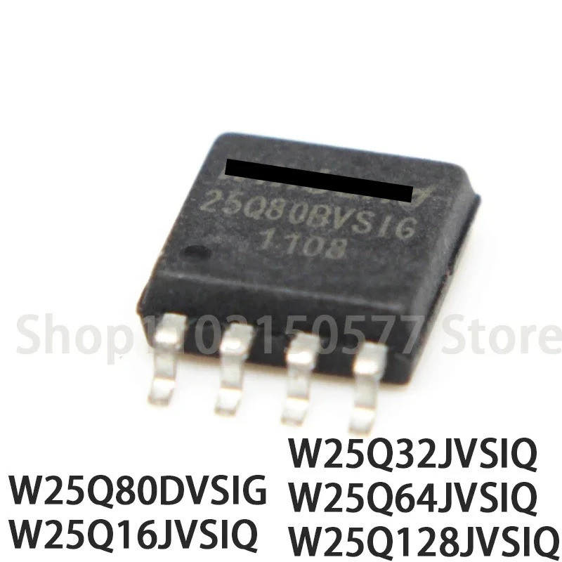 5PCS W25Q80DVSIG W25Q16JVSIQ W25Q32JVSIQ W25Q64JVSIQ W25Q128JVSIQ SOP8 ชิป ic