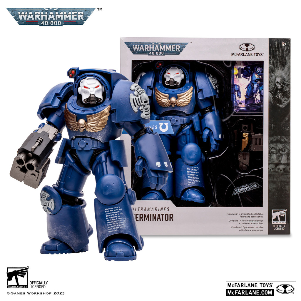 [คลังสินค้าพร้อม] McFarlaneand Warhammer Space Wolf Swallower Extreme Warrior Terminator Space Warri