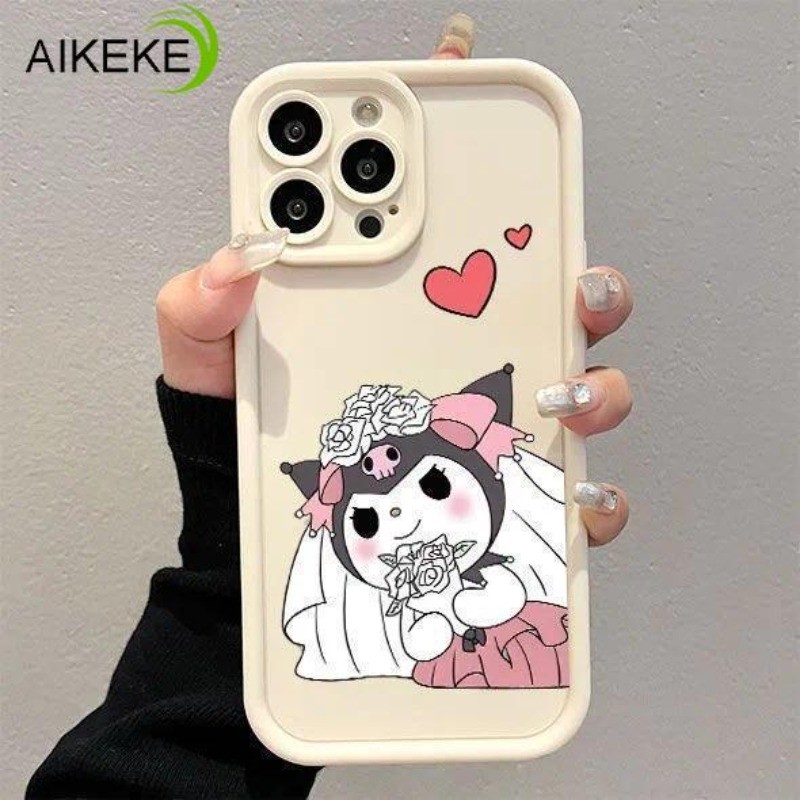 น่ารัก Kuromi สีทึบเคสโทรศัพท์สําหรับ Vivo Y500 Y400 Pro Y300T Y100T Y97 Y91i Y90 Y89 Y83 Y75S Y52 Y