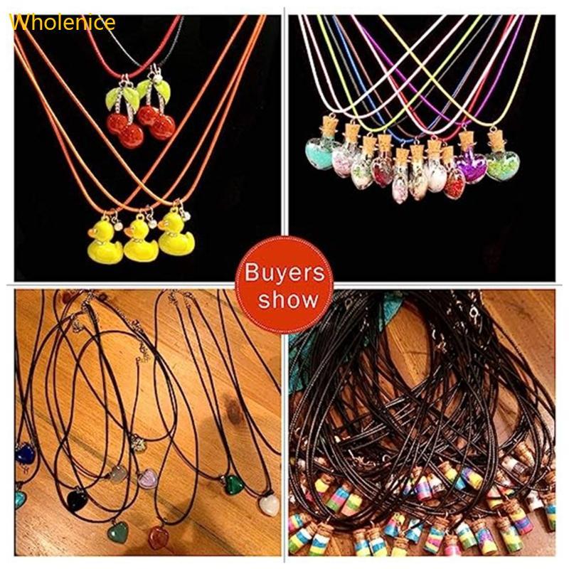 เชือกน้ำหนักเบา Velvet Suede กับคลัปม้าย เพื่อสร้อยคอมือทำเอง