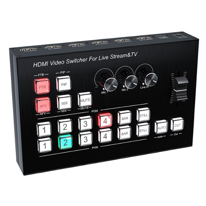 Replay Controller 1080P 60Hz HD Live Streaming Video Cast Switching Video Mix Broadcast Switcher Spl