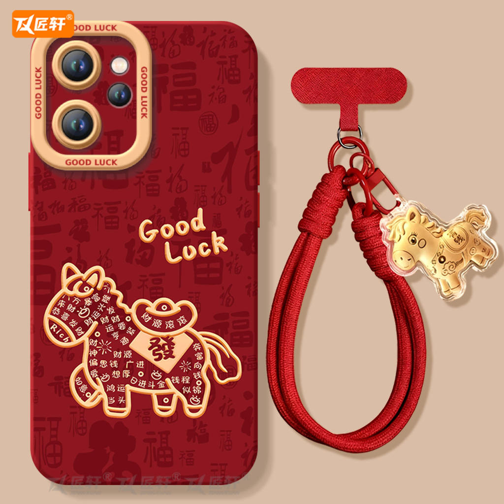 เคส oppo a18 เคสoppo a18 Fortune Pony เหมาะสําหรับ oppoReno15 เคสโทรศัพท์ reno14pro สไตล์ใหม่ 13 Ben