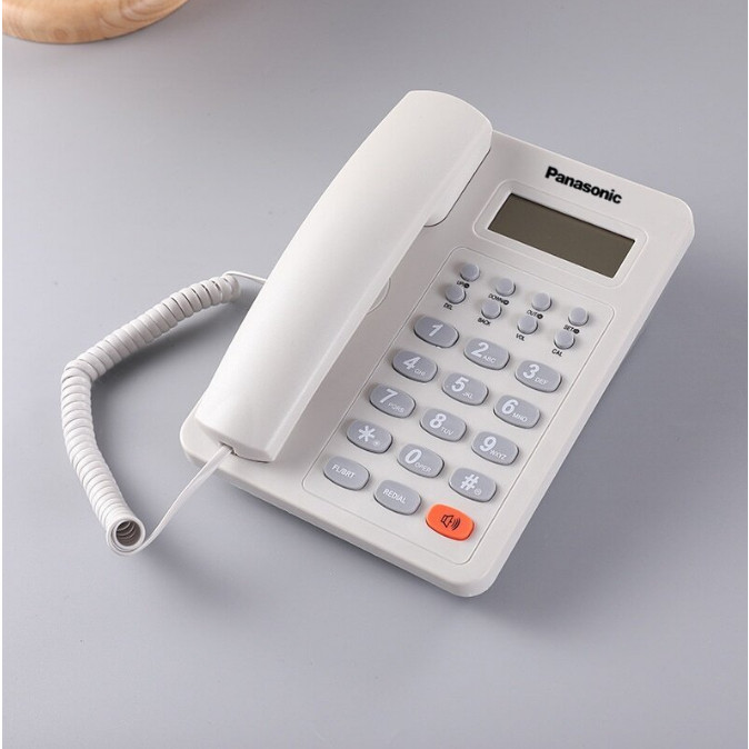 Panasonic โทรศัพท์บ้าน KX-TSC8206CIDTelephone โทรศัพท์ตั้งโต๊ะแบบมีสาย (สายเดี่ยว) โทรศัพท์บ้าน โทรศ