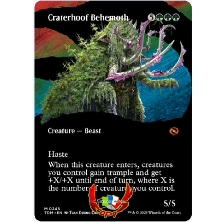 Wanzhi ยี่ห้อ TDM ภาพวาดที่แตกต่างกัน Craterhoof Behemoth Craterhoof Behemoth Behemoth/Flash ผลิตภัณ