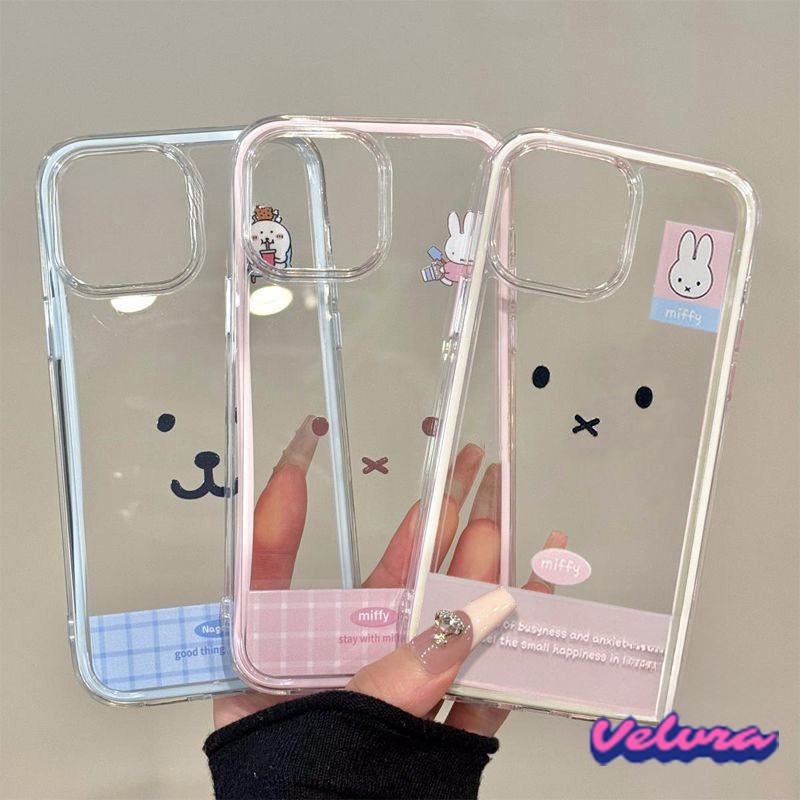 เคสไอโฟน17 กระต่าย สำหรับ IPhone 16 15 12 11 13 14 Pro Max 7Plus XR XS X 8Plus Max 15 8 7 Plus SE เคสโทรศัพท์สองในหนึ่ง