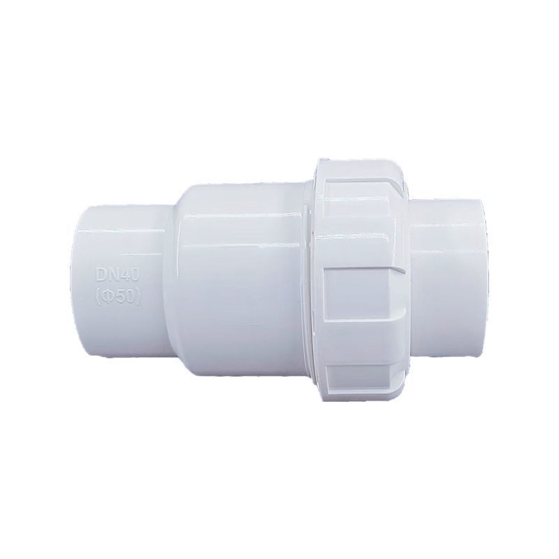วาล์วกันกลับแบบลูกบอล UPVC ขนาด 3/4-1 นิ้ว แบบหนา