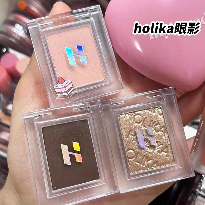 Holika อายแชโดว์โมโนโครม กลิตเตอร์ไฮไลท์ผงมุก จากเปลือกตาล่างถึงเปลือกตาบน Eye Shadow Monochrome Eye Shadow