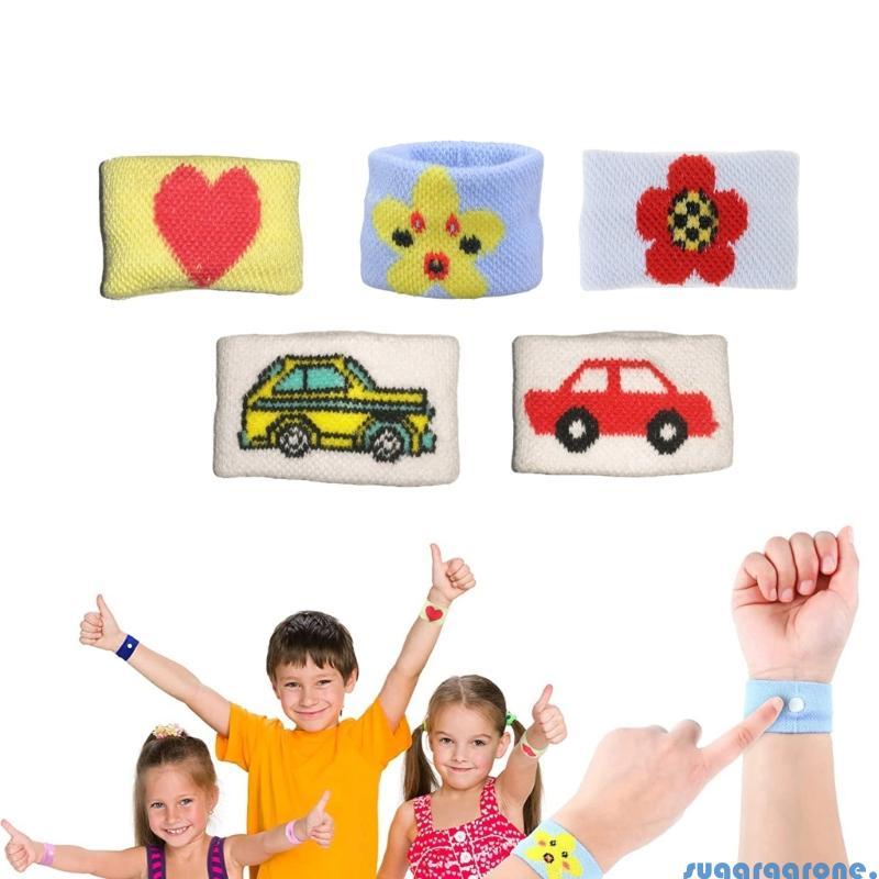 น้ําตาลเด็ก Motion Sickness Relief Band Nausea Band Motion Sickness สายรัดข้อมือรถ Sickness สร้อยข้อ