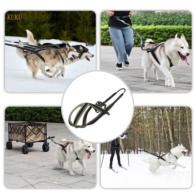 KU* Outdoor Walking Leads Leashing Dog Draw Harnesses Miliitaries Service Dog Harnesses for Small La