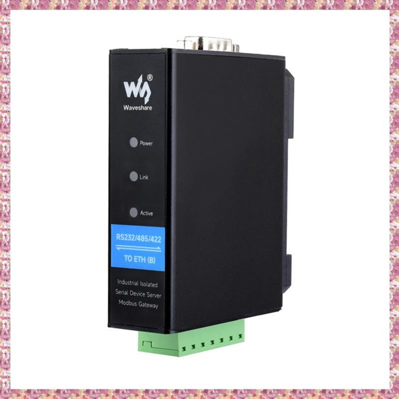 [VCPR] Rail-Mount Serial Server RS232/485/422 ถึง RJ45 Ethernet Module /IP to Serial Modbus Gateway 