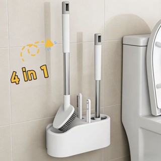 ขัดห้องน้ํา แปรงขัดส้วม 4 in 1 ล้างสุขภัณฑ์ ที่ขัดพื้น ไม่เจ…