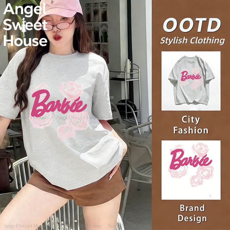 (จัดส่งตลอด 24 ชั่วโมง）Angle Official 【ส่งจากไทย】เสื้อยืดสไตล์เกาหลีแบบใหม่ ท็อปส์ซูผู้หญิง ลายสวย ผ้านุ่ม เสื้อยืด w10 – โปรปัง