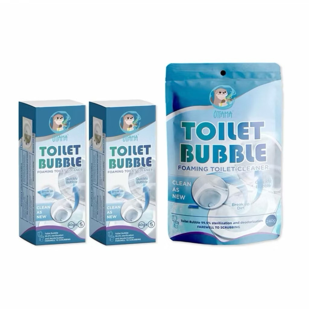(2 แถม 1) OTTAMA น้ำยาล้างโถสุขภัณฑ์ ผงฟู่ชักโครก ฆ่าเชื้อ ทุกซอก ไม่ต้องขัด(แพ็ครวม)