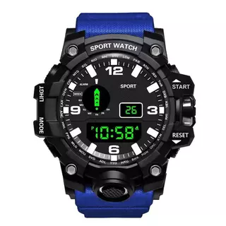 【ซื้อ 1 แถม 1】 !นาฬิกาดิจิตอลนำแสงยามค่ำคืนนาฬิกาปลุกปฏิทินฟังก์ชั่นนาฬิกาหญิงข้อมือ