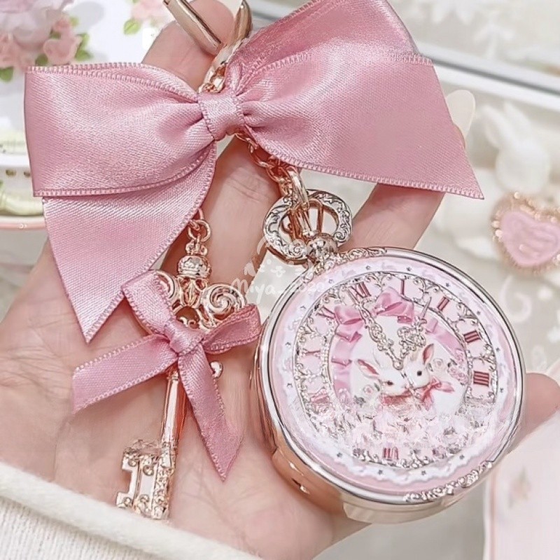 ดอกไม้ KNOWS Lip Balm กระต่าย Garden Series Lip Balm ที่ละเอียดอ่อนจี้พวงกุญแจกระเป๋าแขวนเครื่องประดับ Face - รูปที่ 6