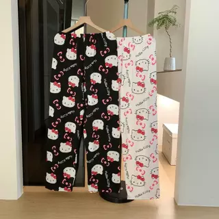 กางเกงนอนผ้านุ่ม Hello Kittyผ้านิ่มใส่สบาย ใส่นอนเล่นเที่ยว ใส่สบาย ดีไซน์น่ารัก K-105