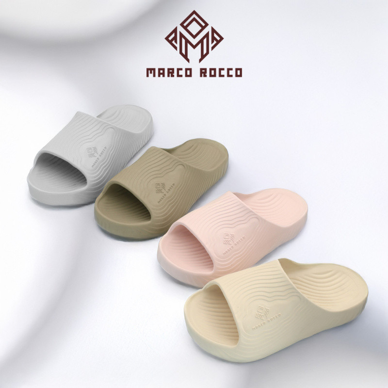 Marco Rocco รุ่น MR8012 รองเท้าแตะแฟชั่น รองเท้าแตะผ แบบสวม กันน้ำ พิ้นหนานุ่ม ปลดปล่อยเท้า EVA