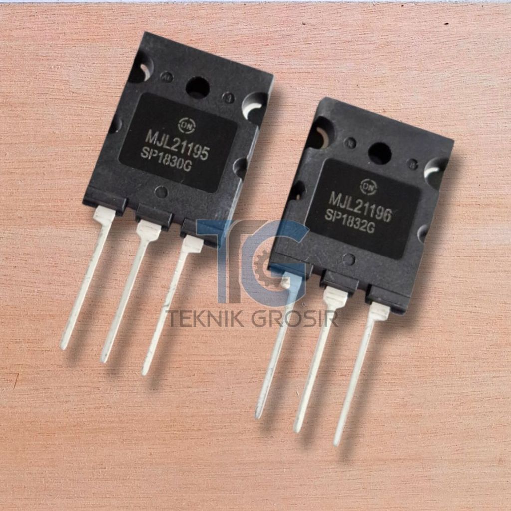 ทรานซิสเตอร์ MJL21195 MJL21196 เกรด A 1 ชุด PNP NPN Final Power เครื่องขยายเสียง