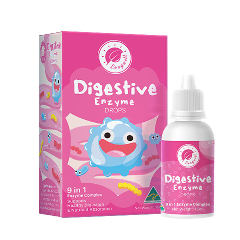 Longwell Complex Enzyme Digestive Enzyme Drops Infant Baby Protease Childrens Food Accumulation Dige