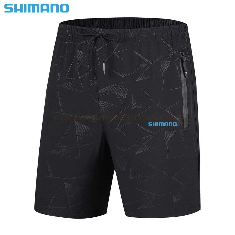 กางเกงขาสั้นลายพราง Shimano เหมาะสำหรับตกปลาและการแต่งตัวลำลองในฤดูร้อน ทรงหลวมเข้ารูป