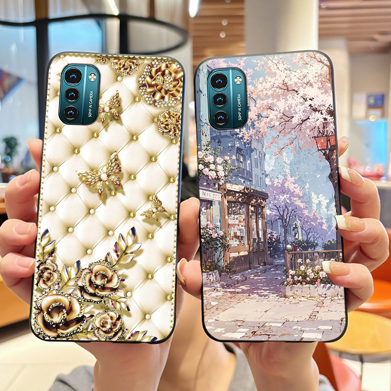 แฟชั่น Night รูปแบบนกฮูกกรณีสีดําสําหรับ Nokia G11/Nokia G21 สีสัน Anti-scratch Soft Casing สําหรับ 