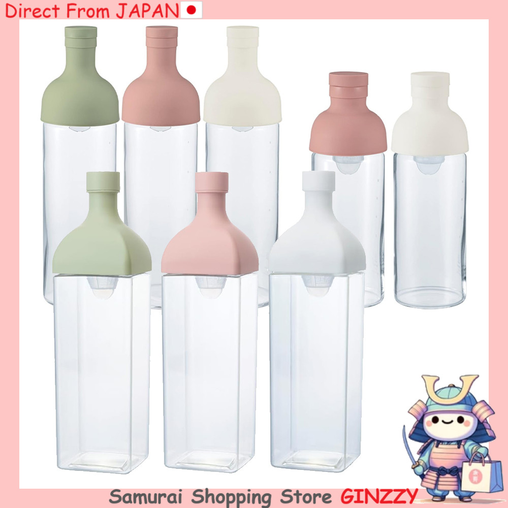 HARIO ขวด Kaku พร้อมที่กรองชา 1200ml / 750ml / 300ml - ขวดน้ำจากญี่ปุ่น