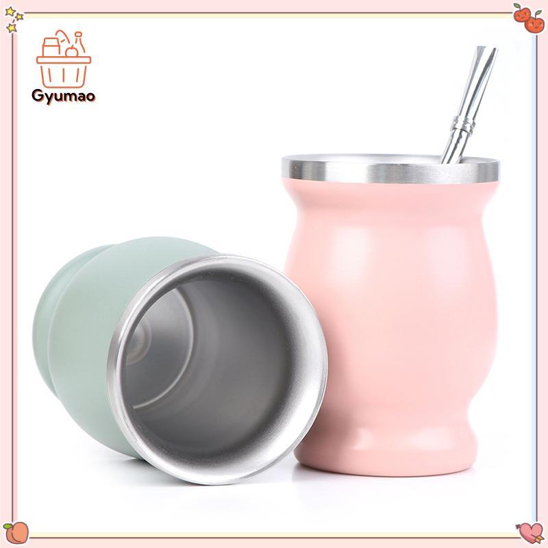 [Gyu] Yerba Mate Cup 304 สแตนเลส 8oz Argentine Yerba Mate Gourd With illas TH