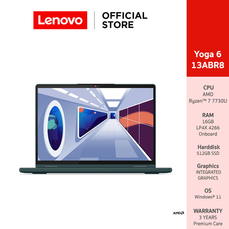 Lenovo Yoga 6 13ABR8(83B2008YTA)Notebook Ryzen 7 7730U 16GB SSD 512GB 13.3" IPS Pen & Touch