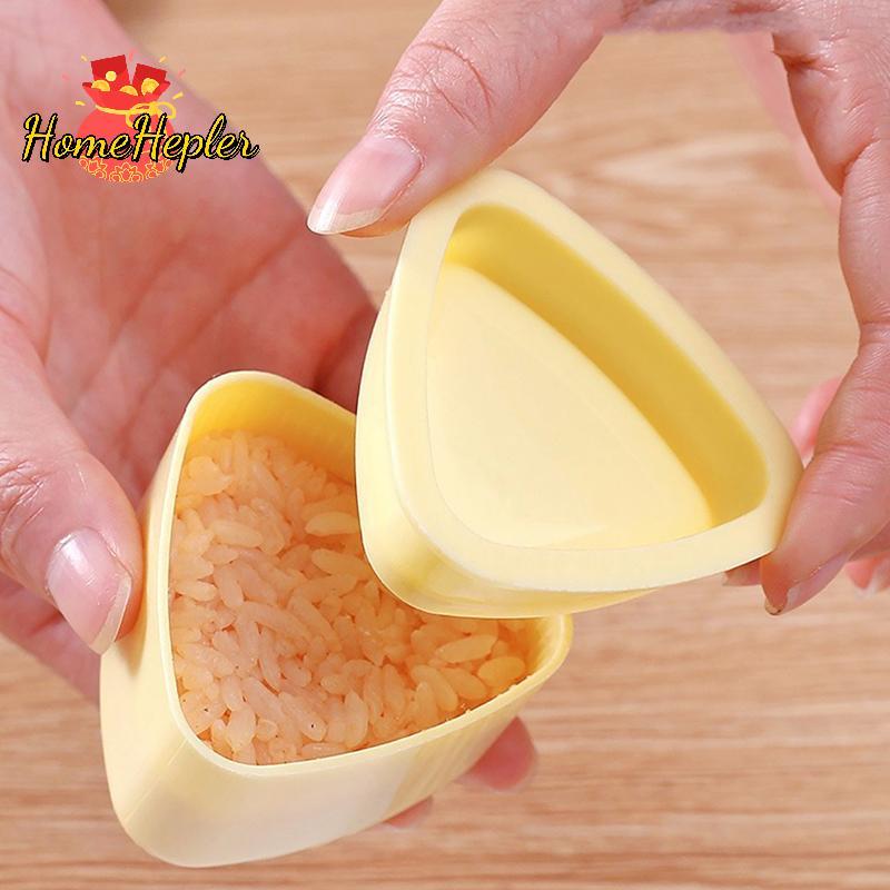 HomeHepler แม่พิมพ์ซูชิ Sushi Maker Onigiri ข้าวอาหารกดสามเหลี่ยม Sushi Maker แม่พิมพ์ญี่ปุ่น Bento 
