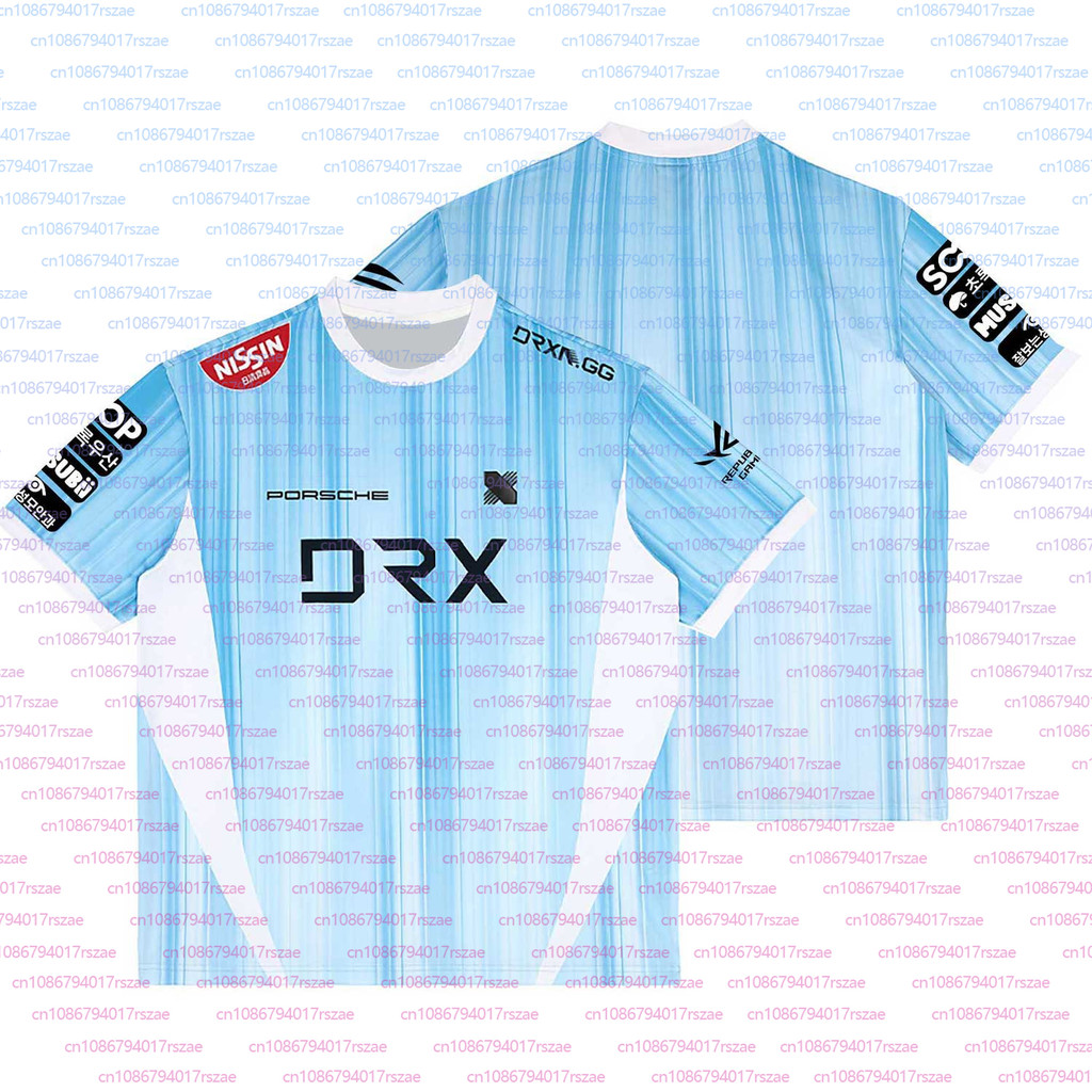 เสื้อยืดทีม DRX Esports ปี 2026 ใหม่ แบบ O-คอแขนสั้น สำหรับแฟนคลับ