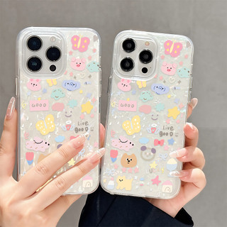 ของมาใหม่ เคสสำหรับไอโฟน17 ลายแอนิมอลหวานๆ เคสมือถือเปลือกเงา For iPhone 17 16 12 13 14 15Pro MAX X XS XR 7 8Plus SE2020
