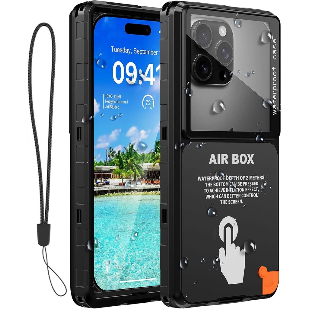 เคสโทรศัพท์กันน้ํา,เคสโทรศัพท์ดําน้ําดําน้ําดูปะการังใต้น้ําสําหรับiPhone 17/16/15/14/13 Pro Max,Samsung Galaxy S25/S24/S23 Ultra,Google/Motoสูงสุด 6.9