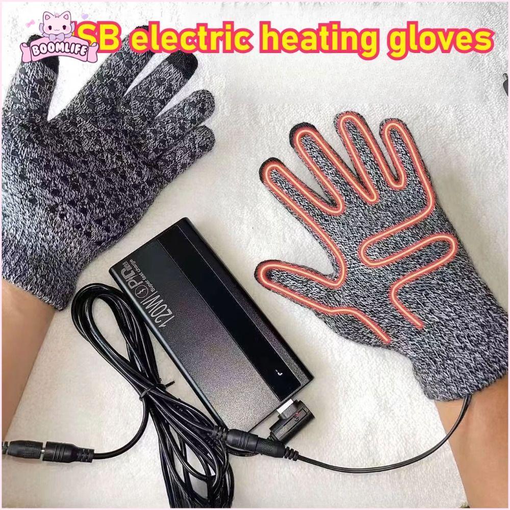 BOOMLIFE ถุงมืออุ่น USB หน้าจอสัมผัส ปรับความร้อนได้ กันลื่น อบอุ่น หนาทนทาน ฤดูหนาว