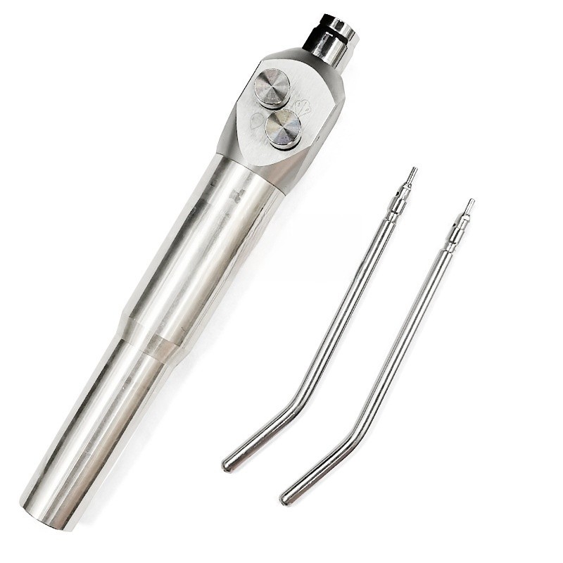 Dental Triple Syringe Handpiece Air Water Spray Gun + 2 หัวฉีดเคล็ดลับหลอดสําหรับ Air Triple Syringe