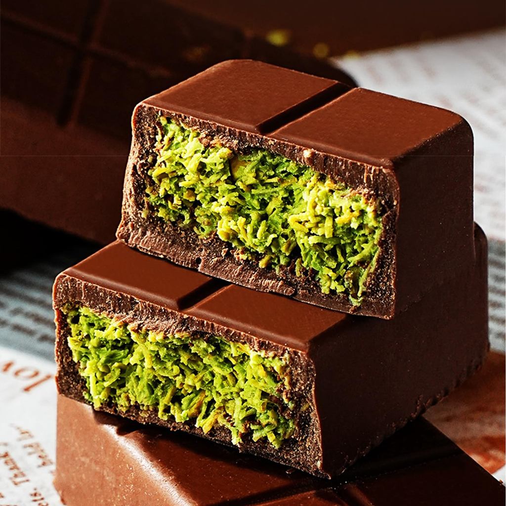 Dubai Chocolate Pistachio, 70g x 3 pieces. Trending on social media and YouTube. Individually wrappe