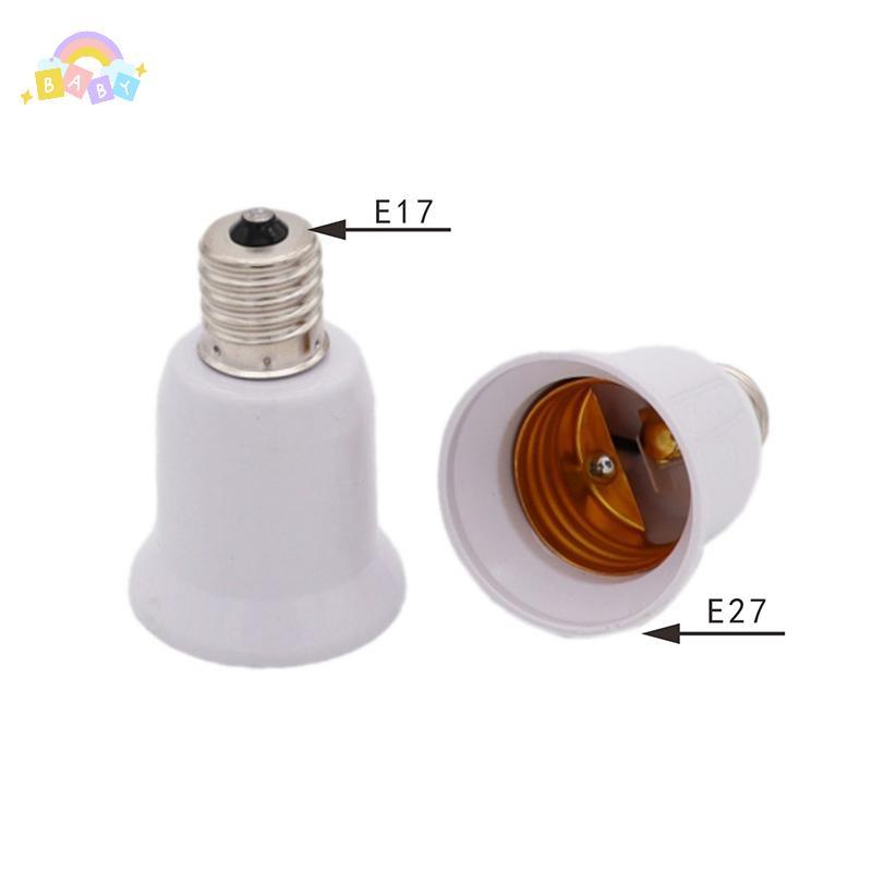 [BB-t] E17 Lamp Soet E17 ถึง E27 LED หลอดฮาโลเจน CFL หลอดไฟอะแดปเตอร์ใหม่
