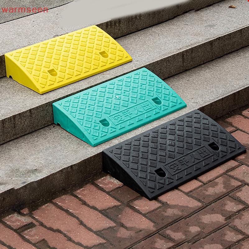 (warmseen) 1 ชิ้นพลาสติก Keb Ramp ลื่นเกณฑ์ Ramp 30/40/50 มม. สําหรับรถยนต์จักรยานรถเข็น Going Uphil
